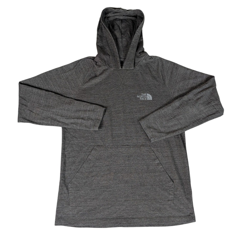 The North Face Mens Heather Charcoal Grey Lightweight Pullover Hoodie 6971
